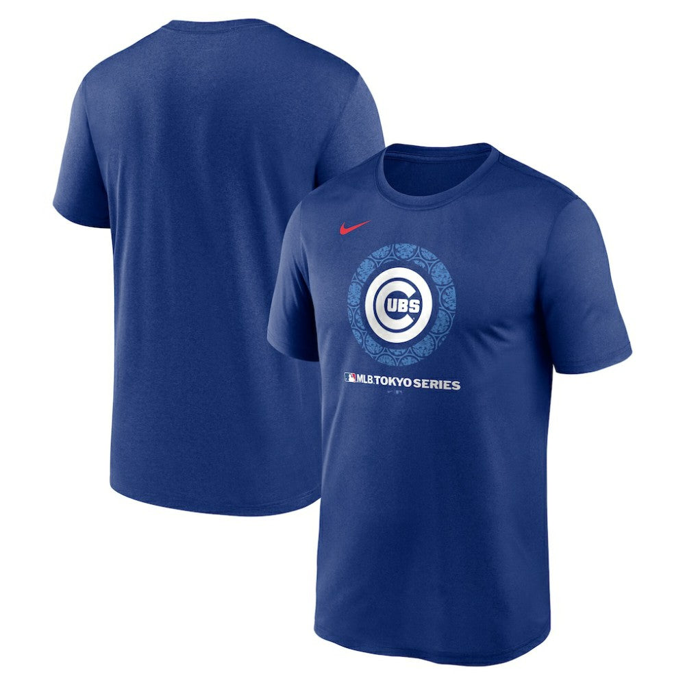 Chicago Cubs 2025 MLB World Tour: Tokyo Series Legend Logo Performance T-Shirt Royal