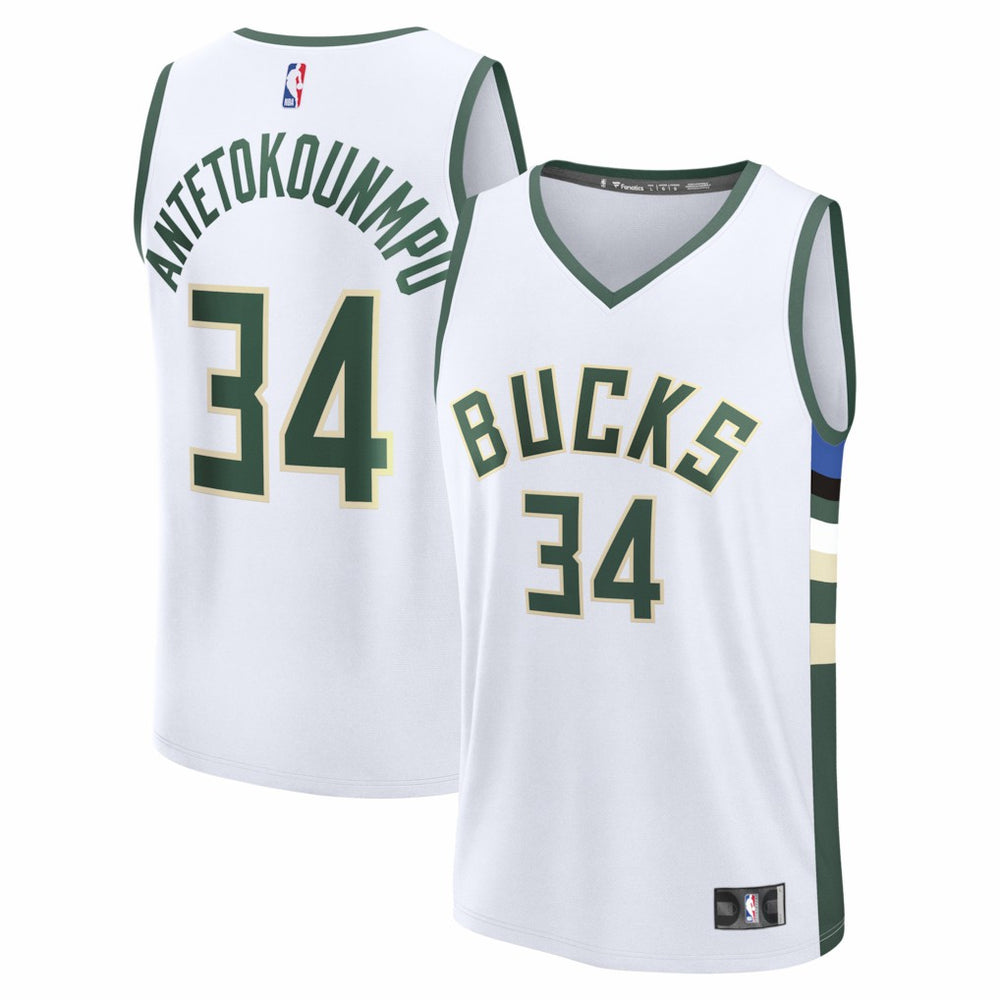 Giannis Antetokounmpo Milwaukee Bucks Fast Break Replica Player Jersey - Association Edition - White on sale