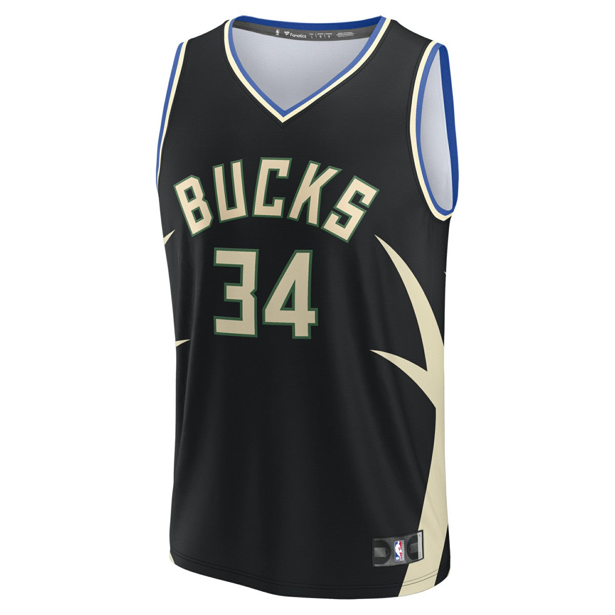 Giannis Antetokounmpo Milwaukee Bucks Fast Break Replica Player Jersey - Statement Edition - Black online
