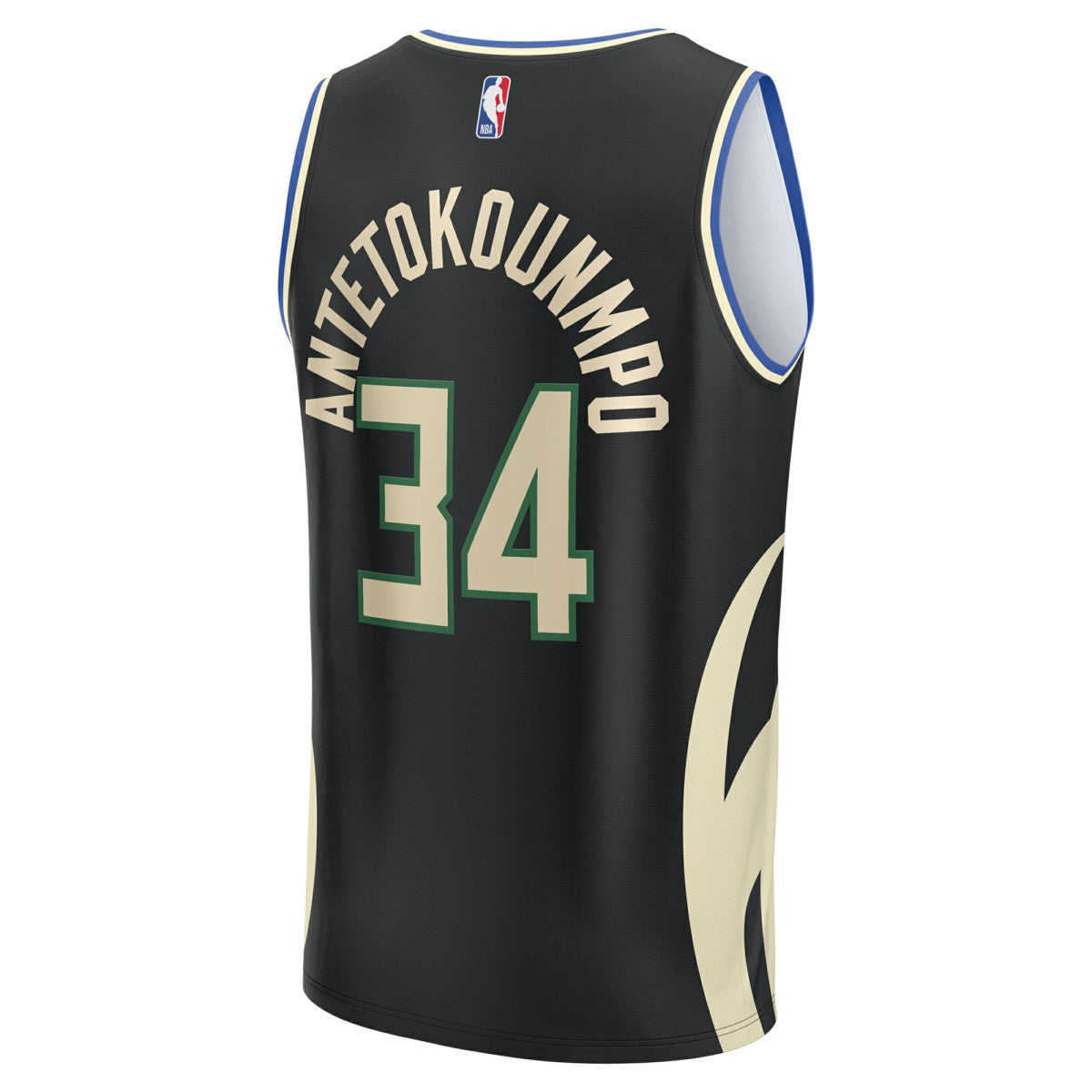 Giannis Antetokounmpo Milwaukee Bucks Fast Break Replica Player Jersey - Statement Edition - Black online