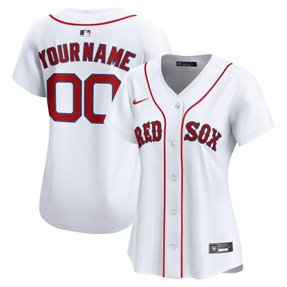 Boston Red Sox Women's Home Limited Custom Jersey White
