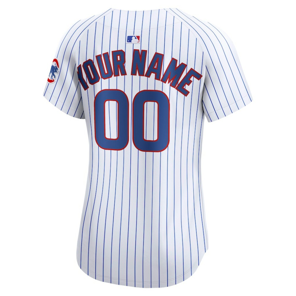 Chicago Cubs Women's Home Limited Custom Jersey White