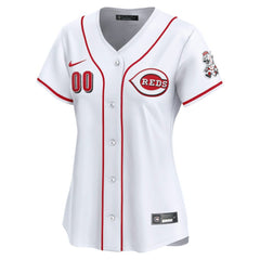 Cincinnati Reds Women's Home Limited Custom Jersey White