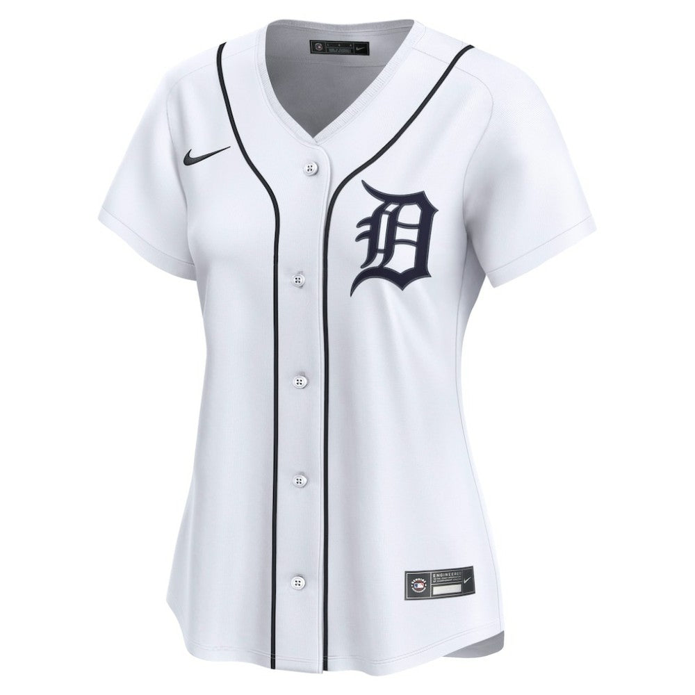 Detroit Tigers Women's Home Limited Custom Jersey White