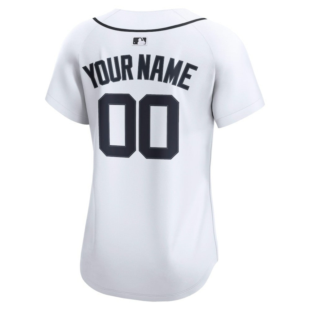Detroit Tigers Women's Home Limited Custom Jersey White