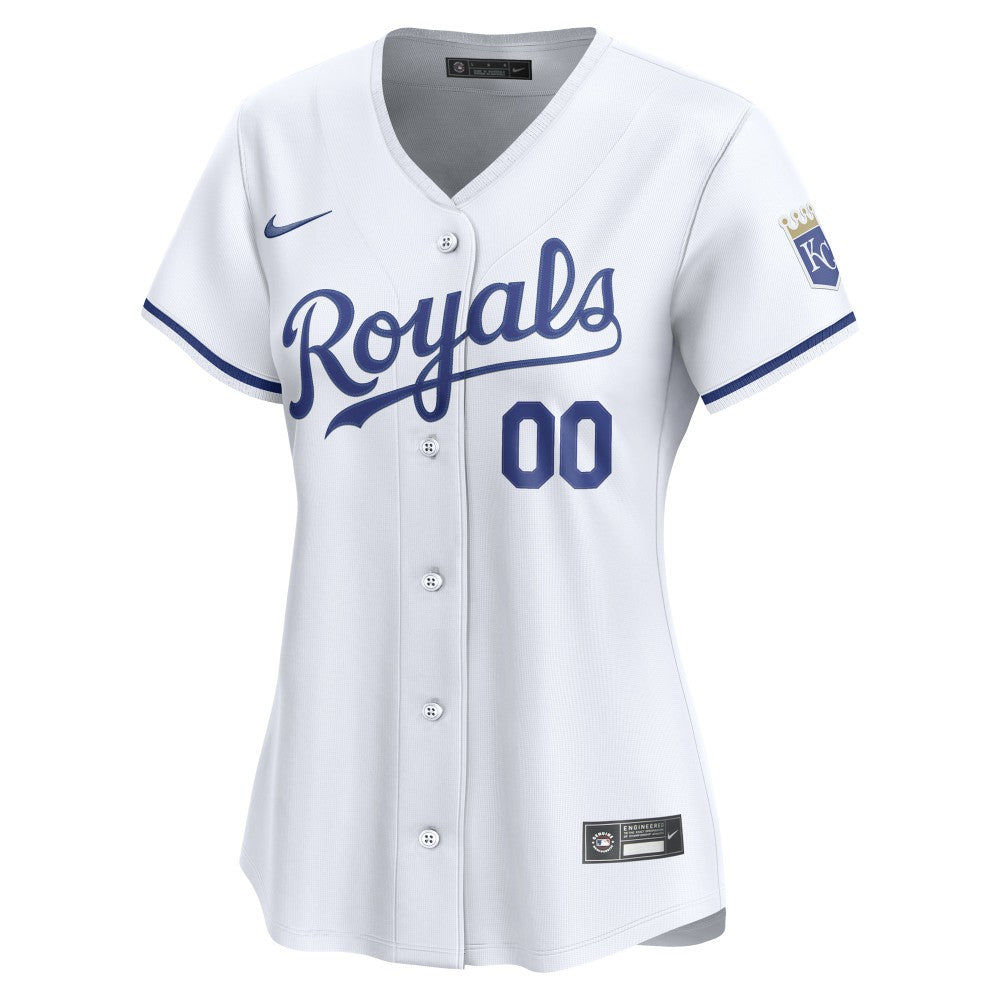 Kansas City Royals Women's Home Limited Custom Jersey White