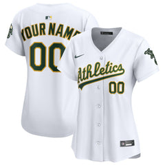 Athletics Women's Home Limited Custom Jersey White