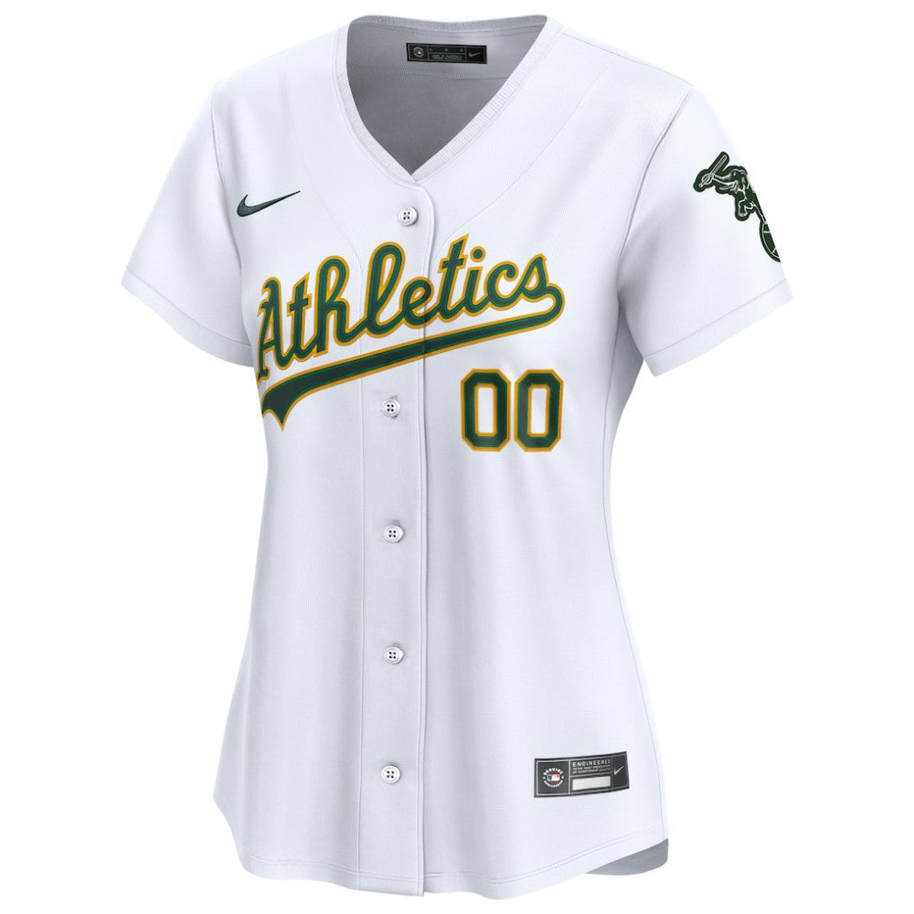 Athletics Women's Home Limited Custom Jersey White