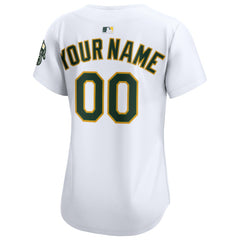 Athletics Women's Home Limited Custom Jersey White
