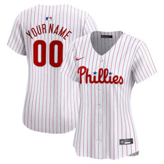 Philadelphia Phillies Women's Home Limited Custom Jersey White