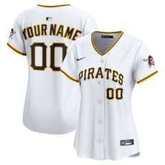 Pittsburgh Pirates Women's Home Limited Custom Jersey White