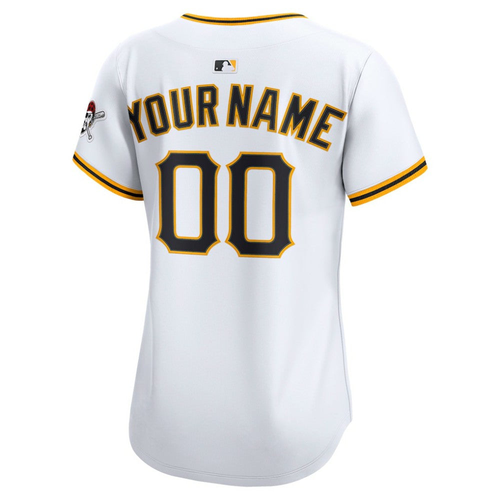 Pittsburgh Pirates Women's Home Limited Custom Jersey White