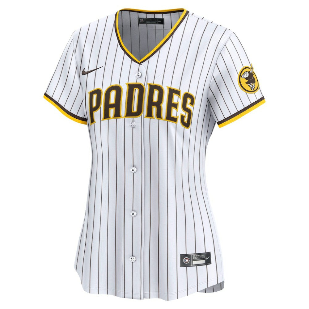 San Diego Padres Women's Home Limited Custom Jersey White