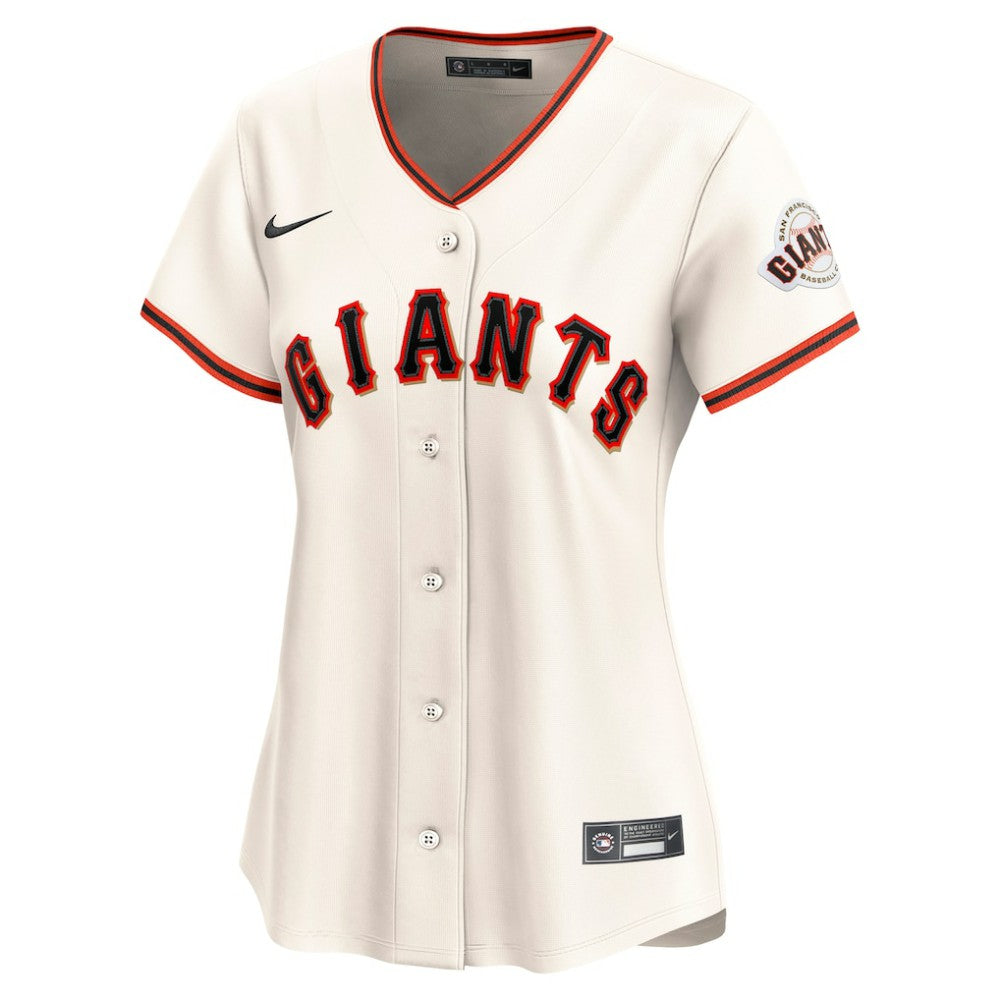 San Francisco Giants Women's Home Limited Custom Jersey Cream