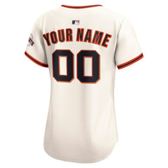 San Francisco Giants Women's Home Limited Custom Jersey Cream