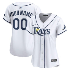 Tampa Bay Rays Women's Home Limited Custom Jersey White