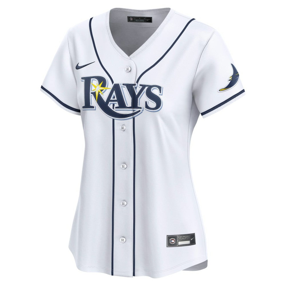 Tampa Bay Rays Women's Home Limited Custom Jersey White
