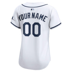 Tampa Bay Rays Women's Home Limited Custom Jersey White