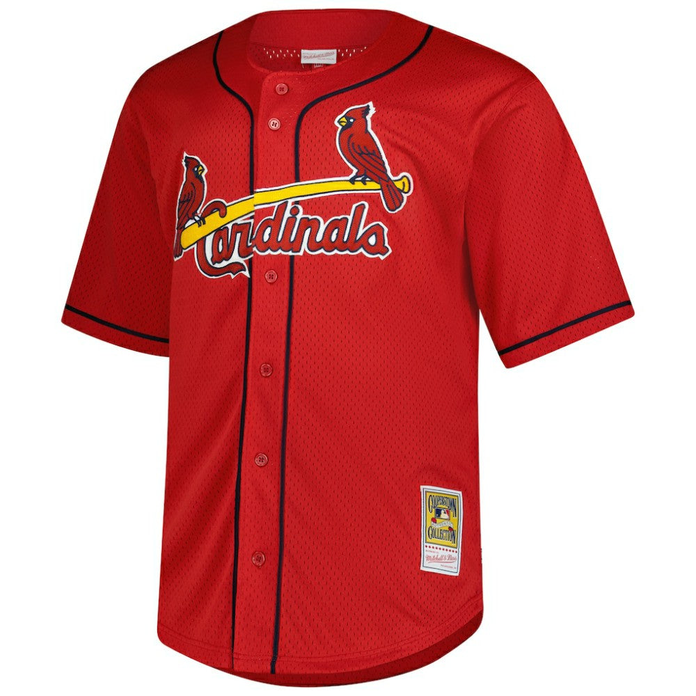 Mark McGwire St. Louis Cardinals Big & Tall Cooperstown Mesh Batting Practice Jersey Red