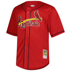 Mark McGwire St. Louis Cardinals Big & Tall Cooperstown Mesh Batting Practice Jersey Red