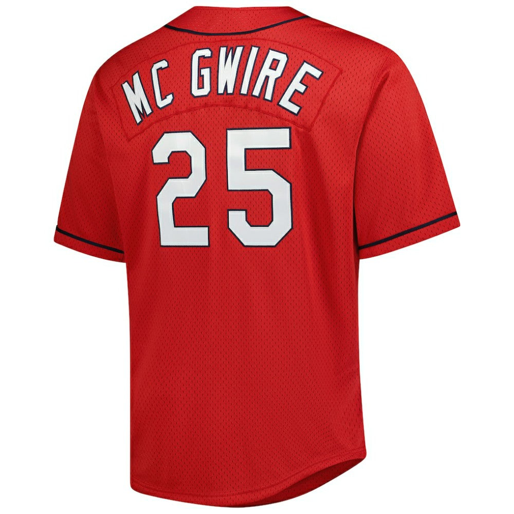 Mark McGwire St. Louis Cardinals Big & Tall Cooperstown Mesh Batting Practice Jersey Red