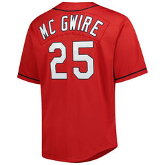 Mark McGwire St. Louis Cardinals Big & Tall Cooperstown Mesh Batting Practice Jersey Red