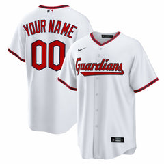 Cleveland Guardians Home Custom Replica Jersey White