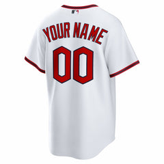 Cleveland Guardians Home Custom Replica Jersey White