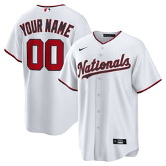 Washington Nationals Home Custom Replica Jersey White