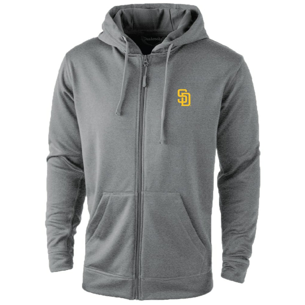 San Diego Padres Dunbrooke Trophy Full-Zip Hoodie Gray