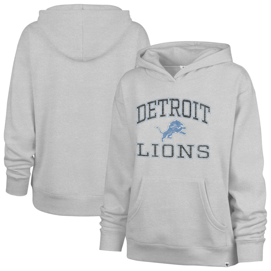 Detroit Lions '47 Women's Clarity Naomi Hoodie - Gray discount