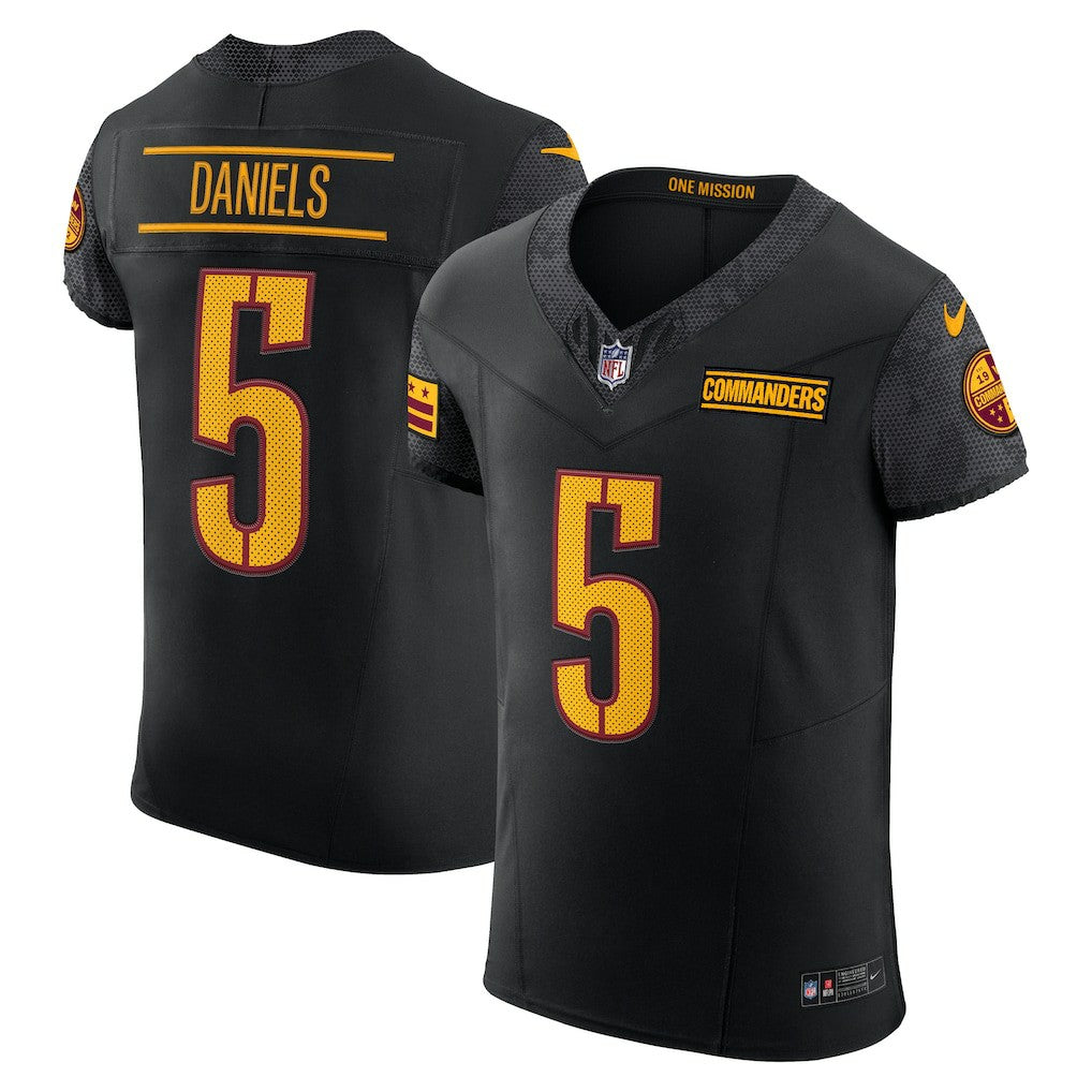Jayden Daniels Washington Commanders Alternate Vapor F.U.S.E. Elite Jersey - Black discount