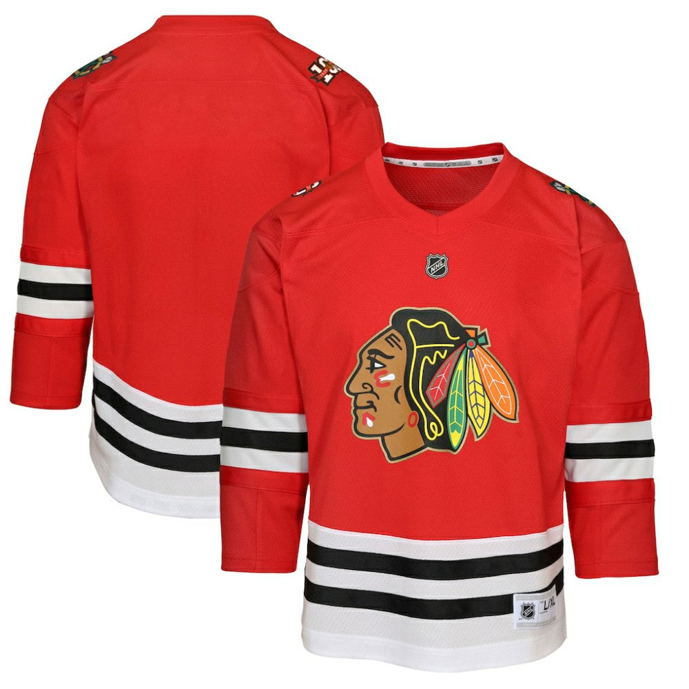 Chicago Blackhawks Youth Centennial Replica Jersey - Red Jerseys