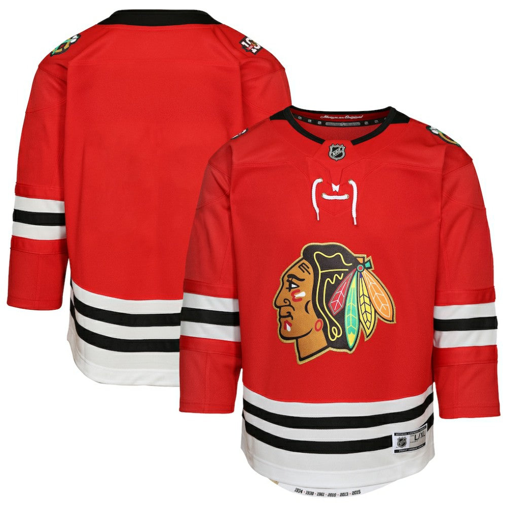 Chicago Blackhawks Youth Centennial Premier Jersey - Red Jerseys