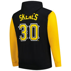 Paul Skenes Pittsburgh Pirates Profile Big & Tall Fleece Pullover Hoodie Black