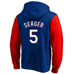 Corey Seager Texas Rangers Profile Big & Tall Name & Number Fleece Pullover Hoodie Royal