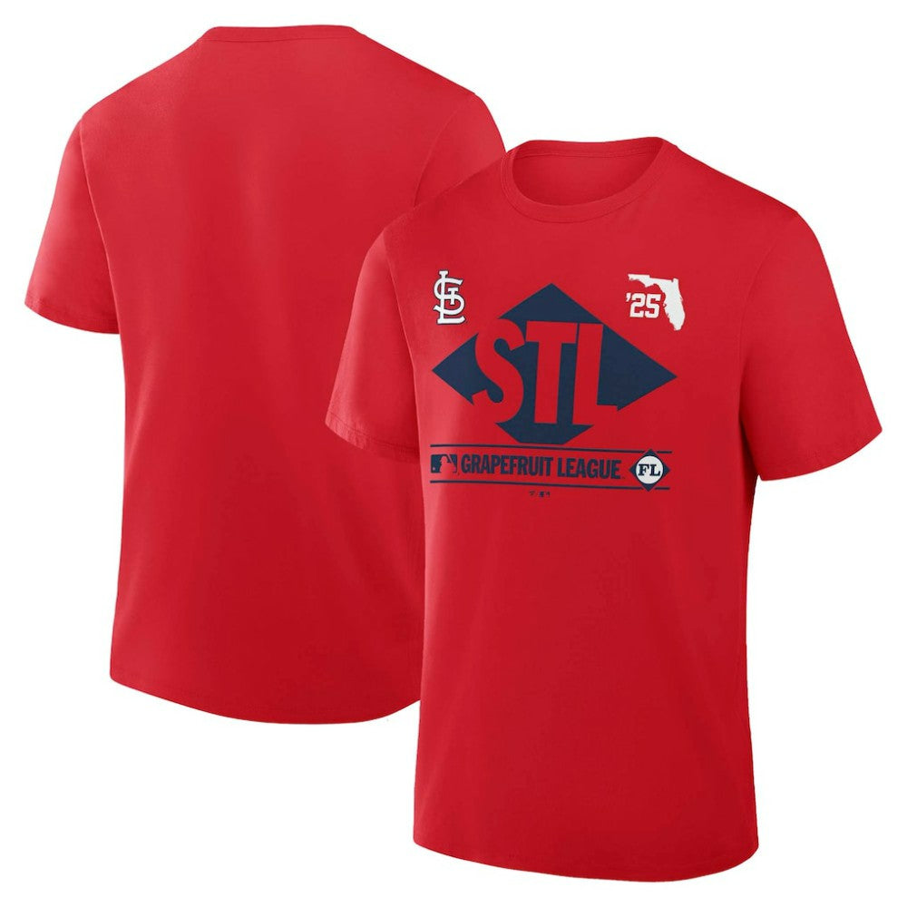 St. Louis Cardinals 2025 Spring Training Grapefruit League True Icon T-Shirt Red