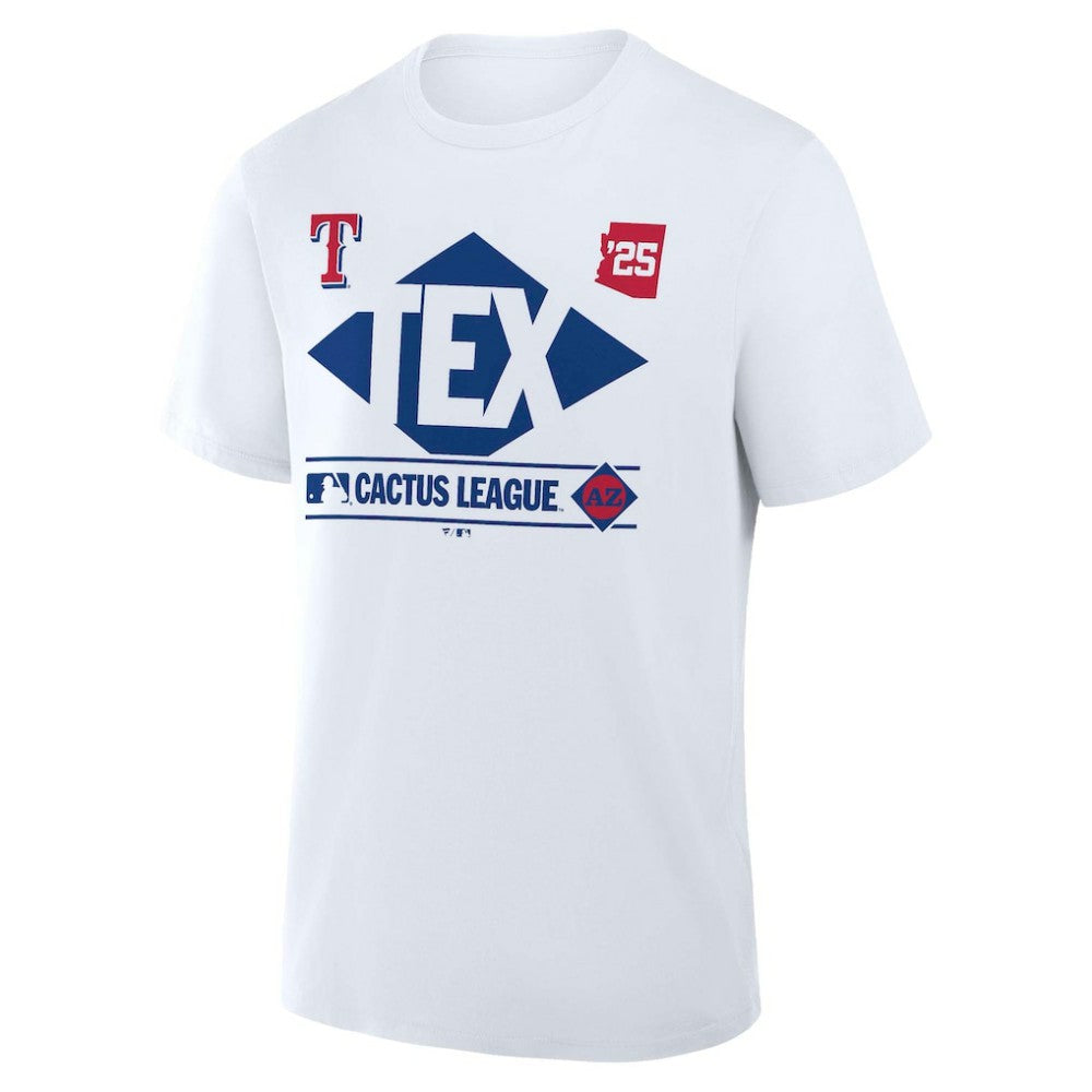 Texas Rangers 2025 Spring Training Cactus League True Icon T-Shirt  White