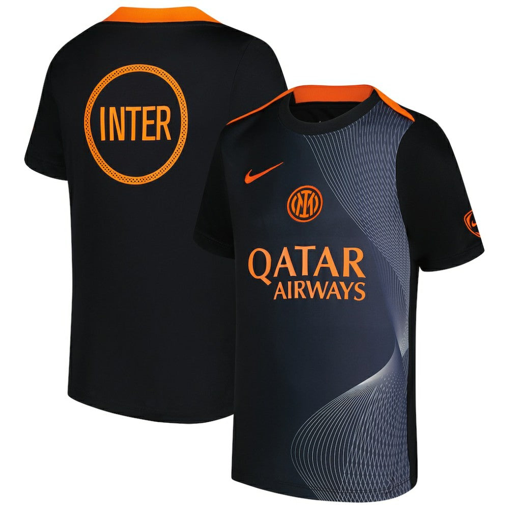 Inter Milan Youth 2025/26 Third Academy Pro Pre-Match Dri-Fit Top - Black outlet