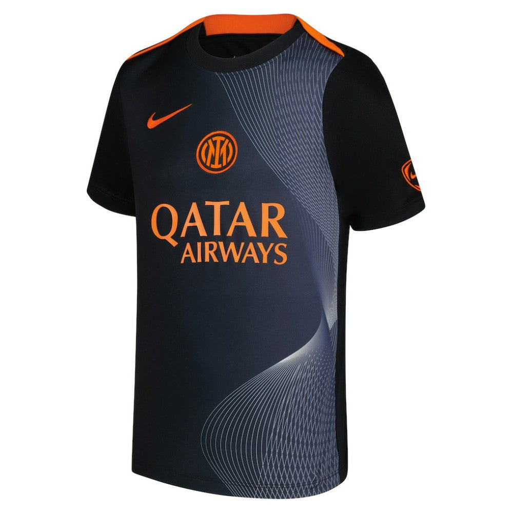 Inter Milan Youth 2025/26 Third Academy Pro Pre-Match Dri-Fit Top - Black outlet