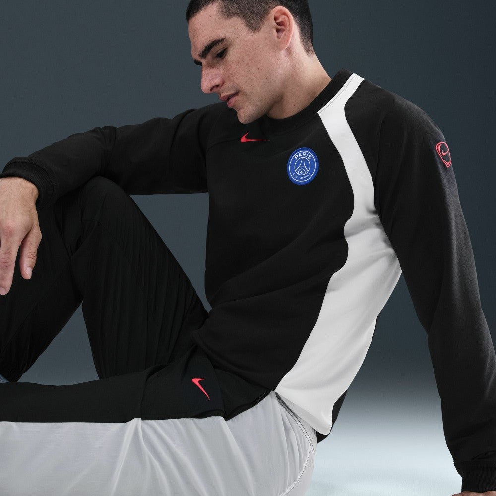 Paris Saint-Germain Third 2025/26 T90 Pullover Sweatshirt - Black on sale