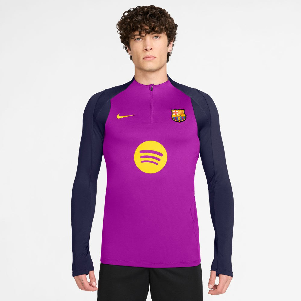 Barcelona 2025/26 Strike Drill Quarter-Zip Long Sleeve Dri-FIT Top - Purple on sale