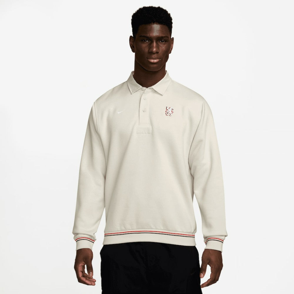 Chelsea Club Long Sleeve Polo - Cream on sale