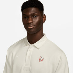Chelsea Club Long Sleeve Polo - Cream on sale