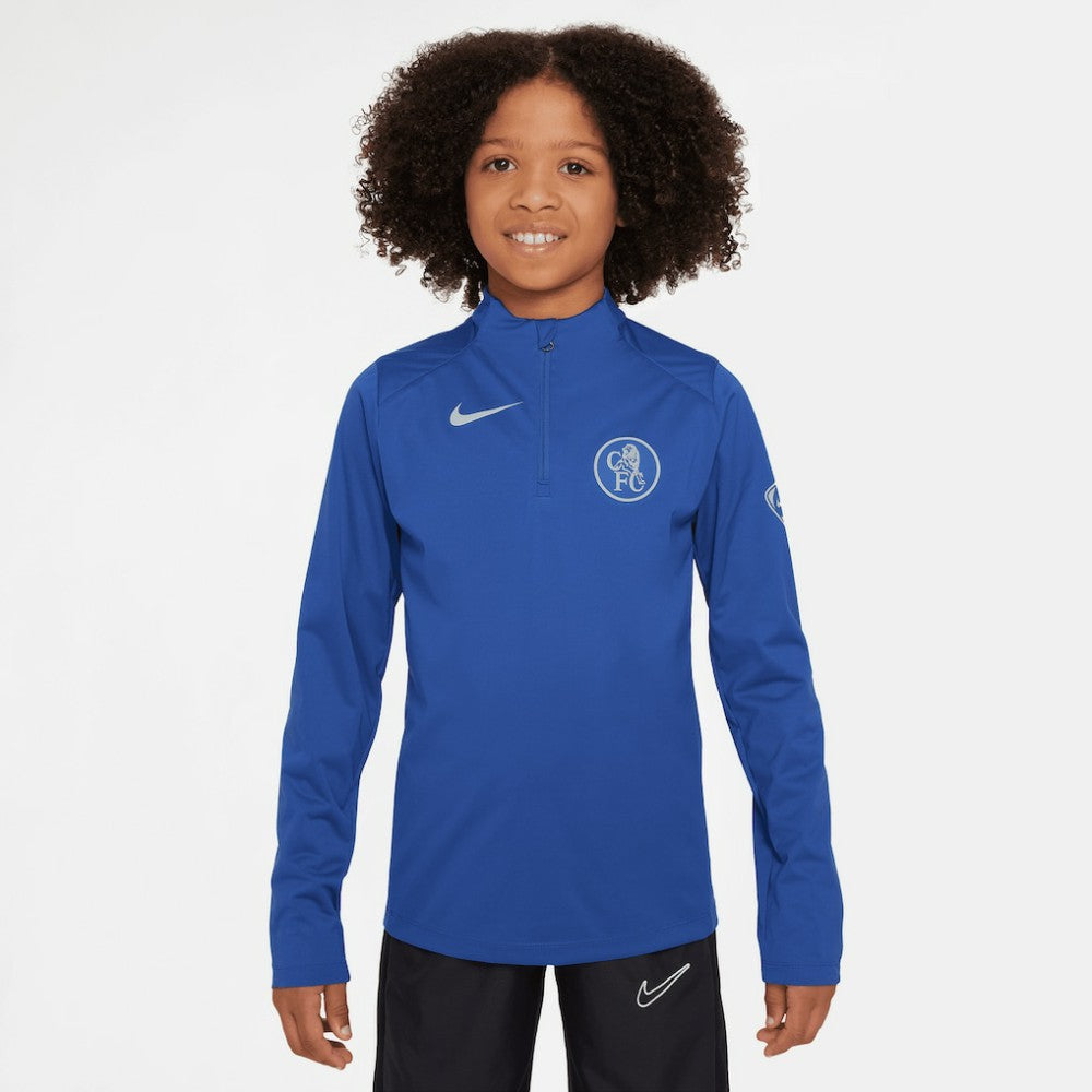 Chelsea Youth 2025/26 Strike Drill Quarter-Zip Dri-FIT Long Sleeve Top - Blue outlet
