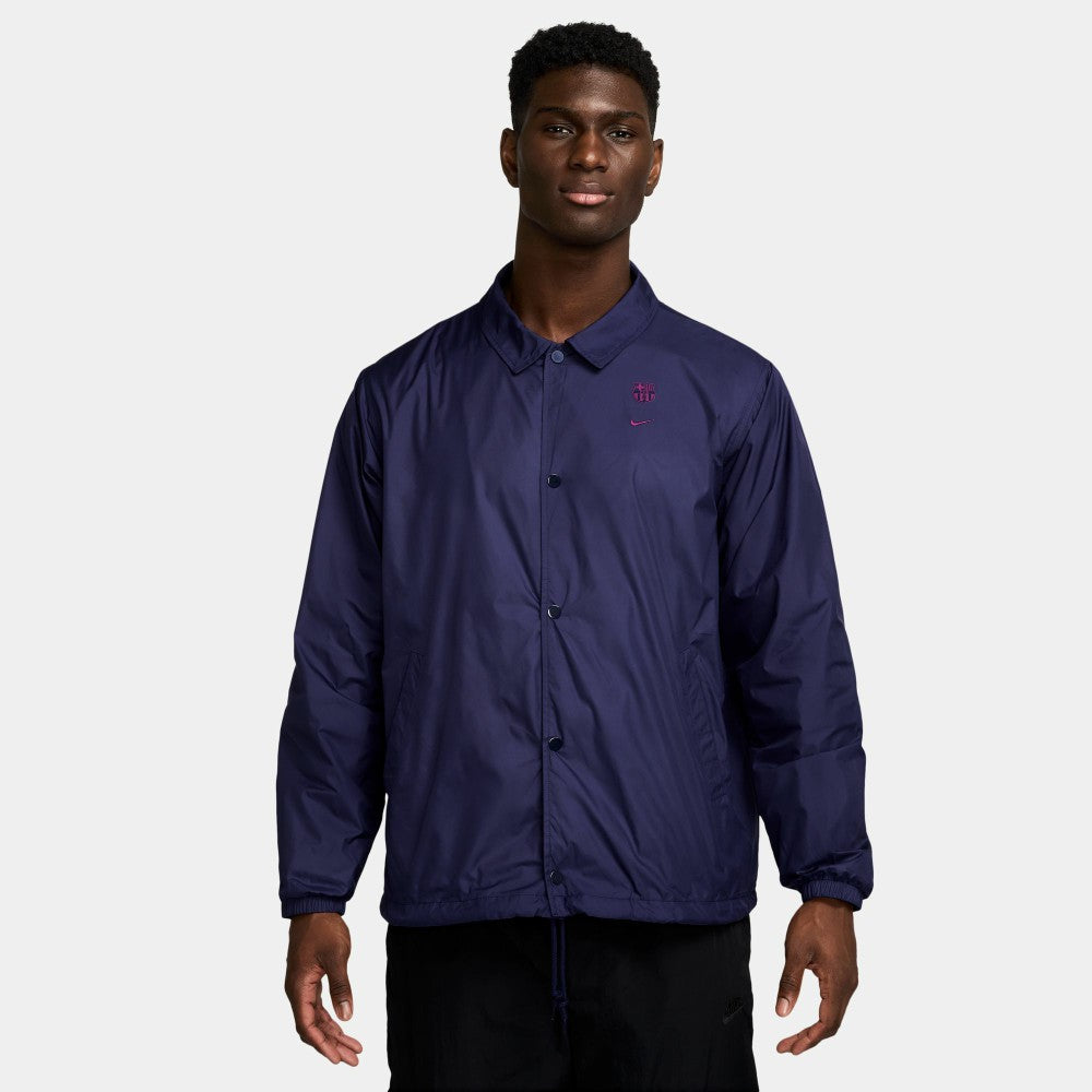 Barcelona Club Coaches Full-Snap Jacket - Navy sale
