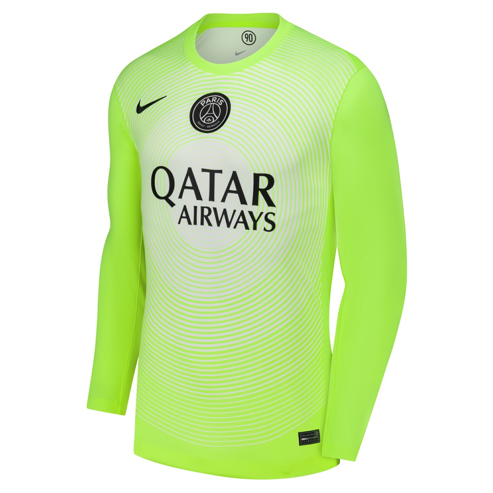 Paris Saint-Germain 2025/26 Third Goalkeeper Replica Long Sleeve Jersey - Neon Green for sale