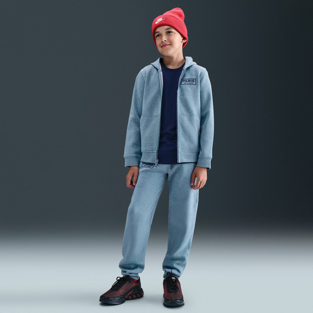 Paris Saint-Germain Youth Club Full-Zip Hoodie - Heather Blue for sale