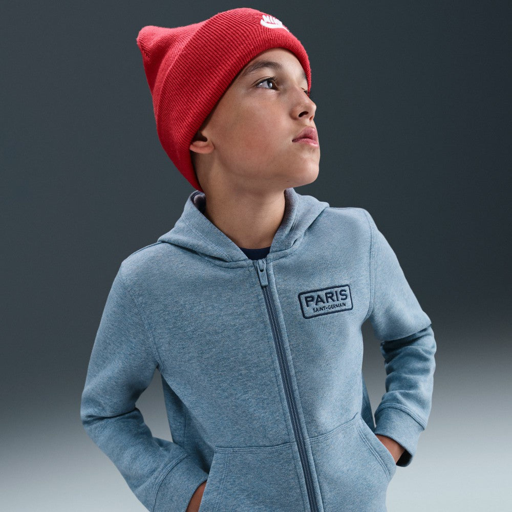 Paris Saint-Germain Youth Club Full-Zip Hoodie - Heather Blue for sale