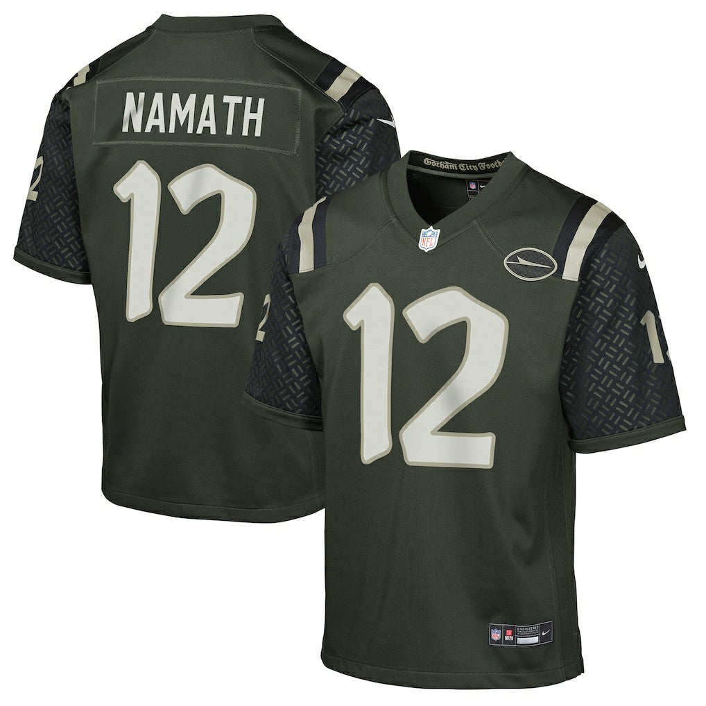 Joe Namath New York Jets Youth 2025 Rivalries Collection Retired Player Game Jersey - Gotham Green online